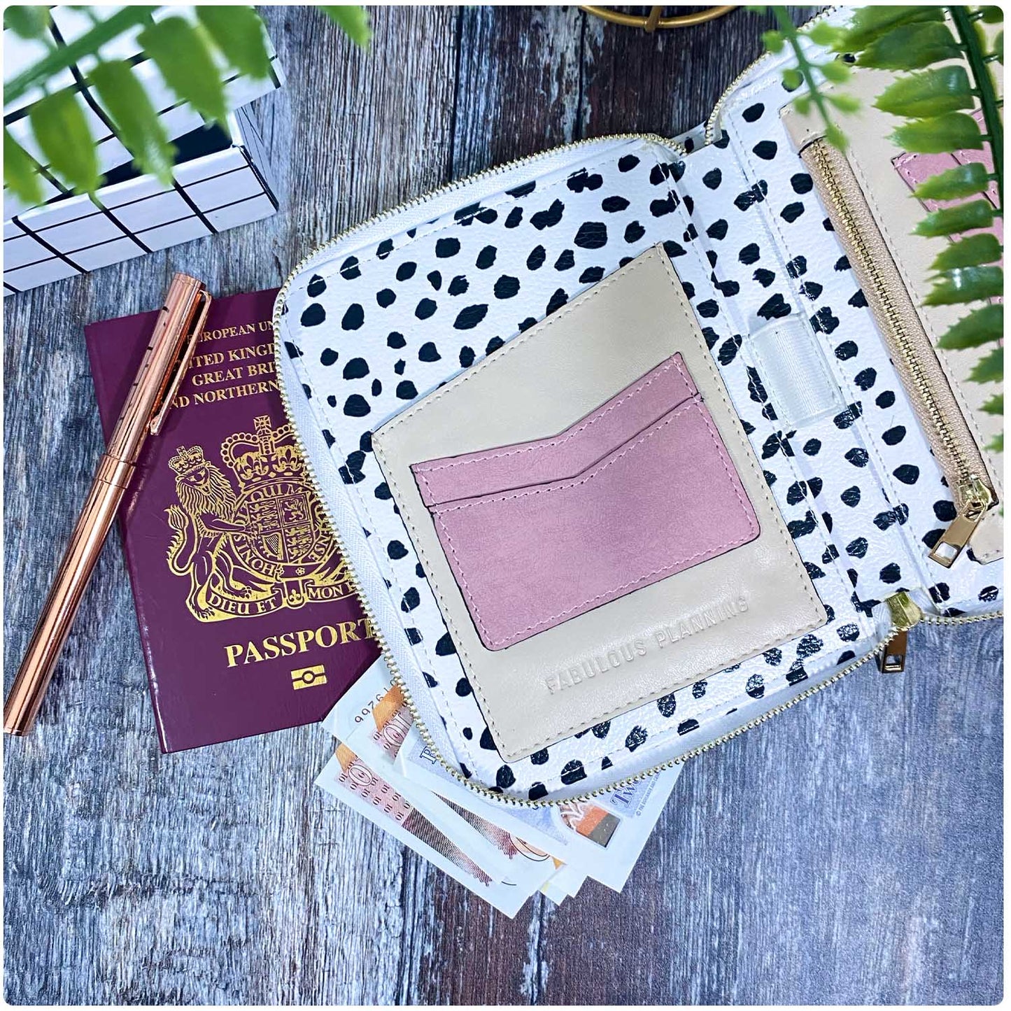 Pink Geometric - Travel Organiser - Fabulous Planning - TO - PINKGEO - P3