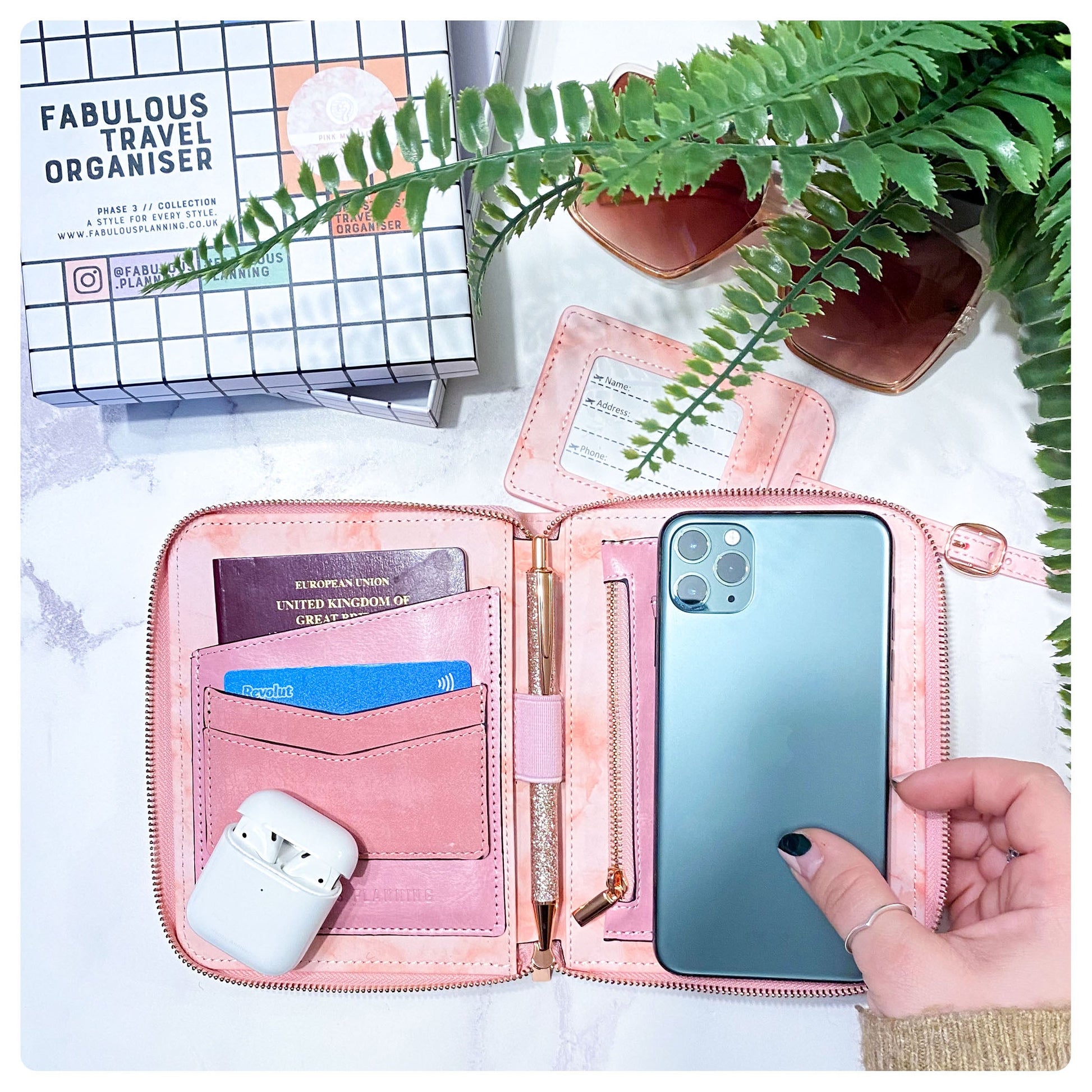 Pink Marble - Travel Organiser - Fabulous Planning - TO - PINKMARBLE - P3