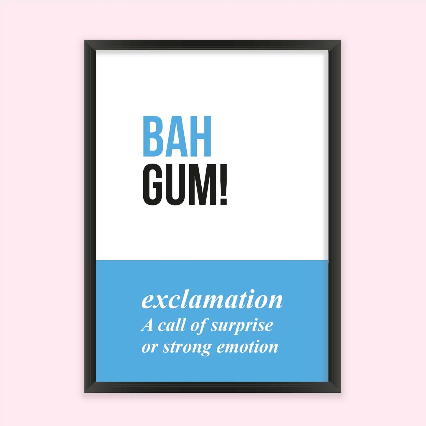 Posi Posters - Yorkshire "Bah Gum!" - Fabulous Planning - A4 - POSIPOST - YS2