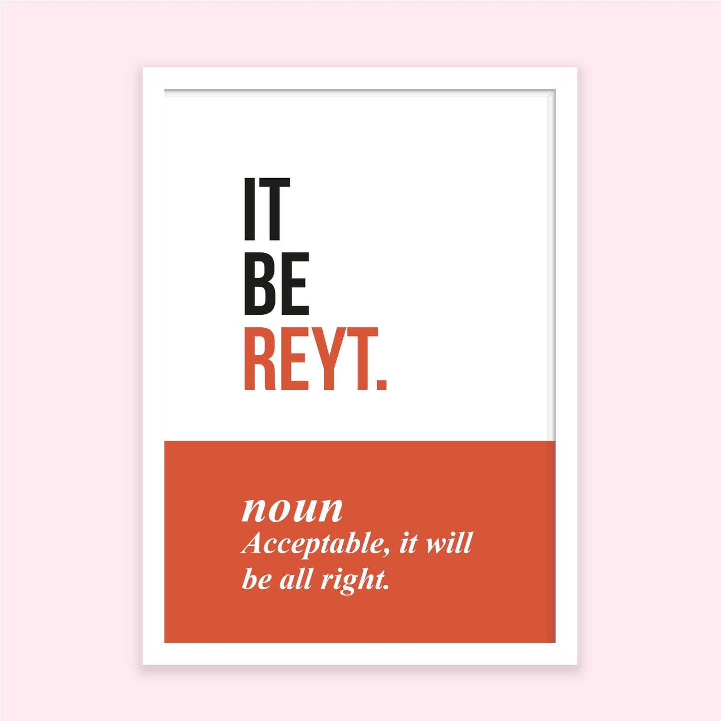 Posi Posters - Yorkshire "It Be Reyt" - Fabulous Planning - A4 - POSIPOST - YS3