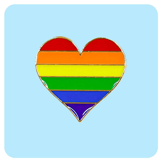 Pride Heart Enamel Pin - Fabulous Planning - PIN - 88 - PLASTIC