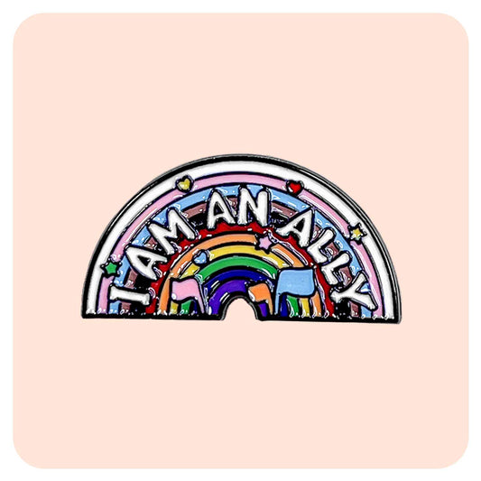 Pride I Am An Ally Enamel Pin - Fabulous Planning - PIN - 90 - PLASTIC