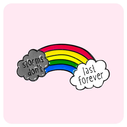 Pride Storms Don't Last Enamel Pin - Fabulous Planning - PIN - 93 - PLASTIC