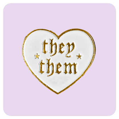 Pronoun They/Them Enamel Pin - Fabulous Planning - PIN - 95 - PLASTIC