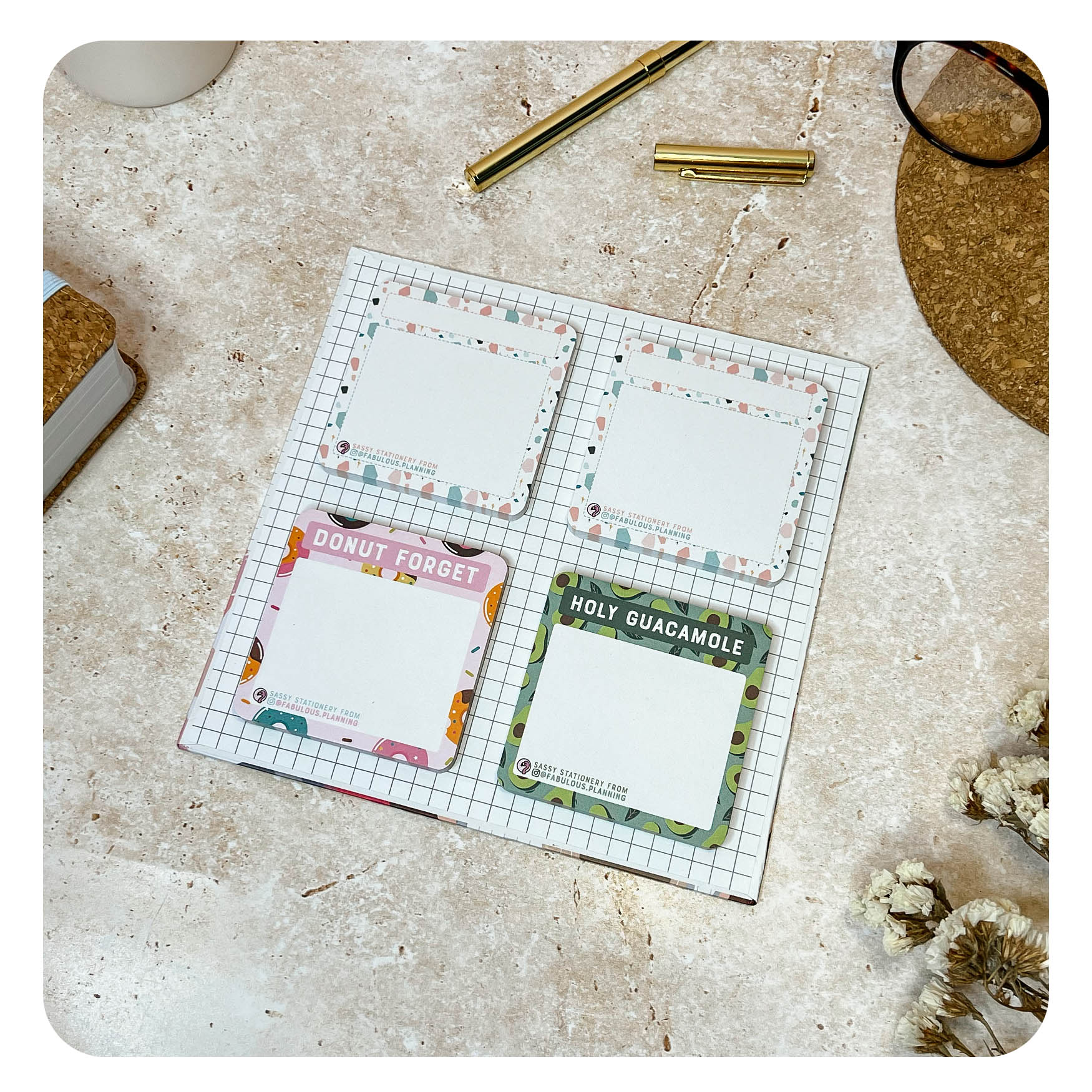 Sassy Sticky Notes - Rounded Rectangles - Seconds – Fabulous Planning