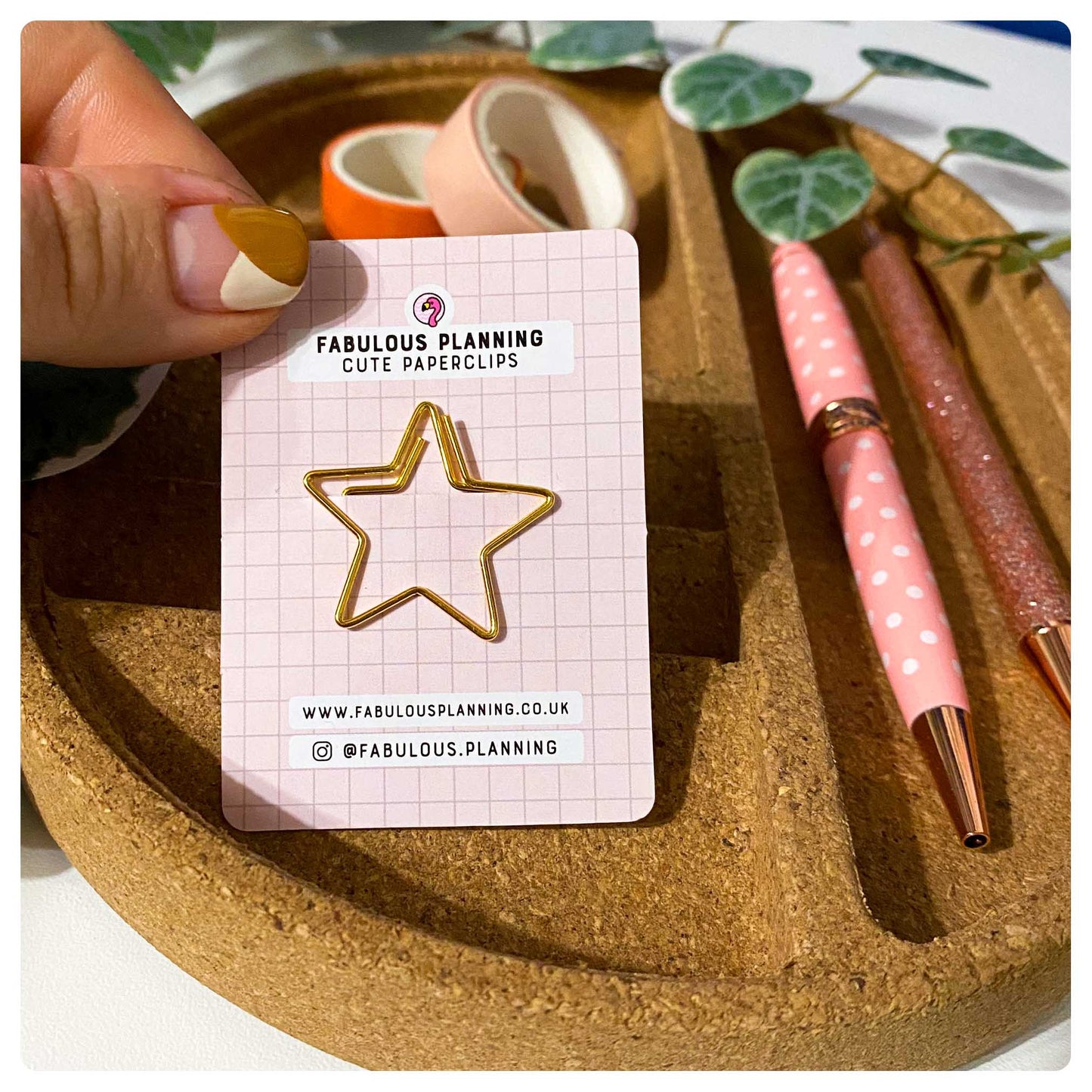 Star - Gold - Cute Paperclip - Fabulous Planning - STAR - PAPERCLIP