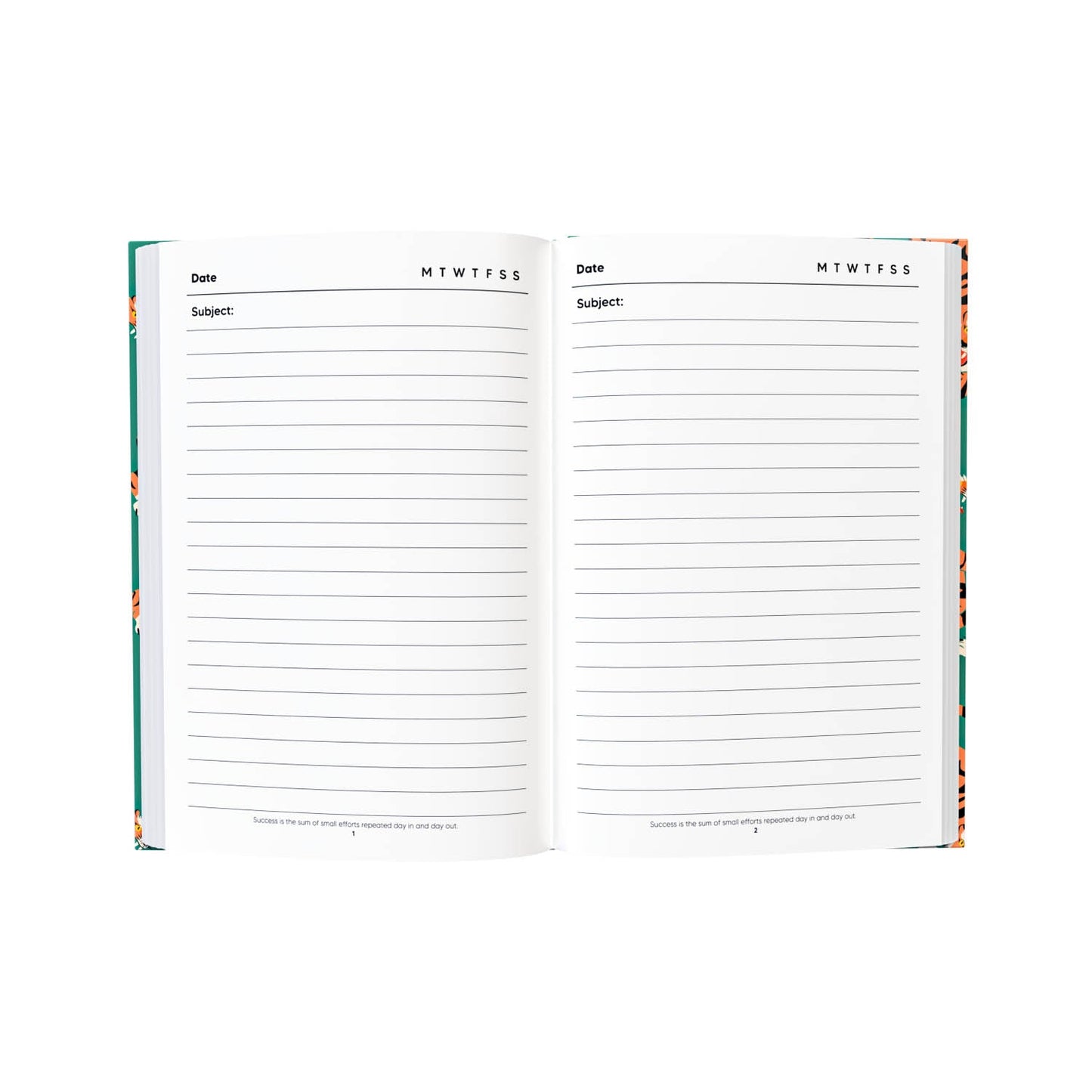 Tiger - A5 Hardback Notebook - Fabulous Planning - HARD - LINED - TIGER