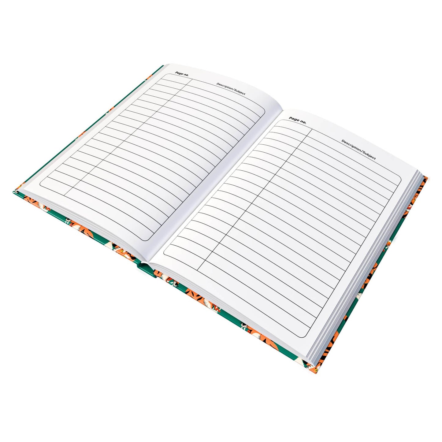 Tiger - A5 Hardback Notebook - Fabulous Planning - HARD - LINED - TIGER