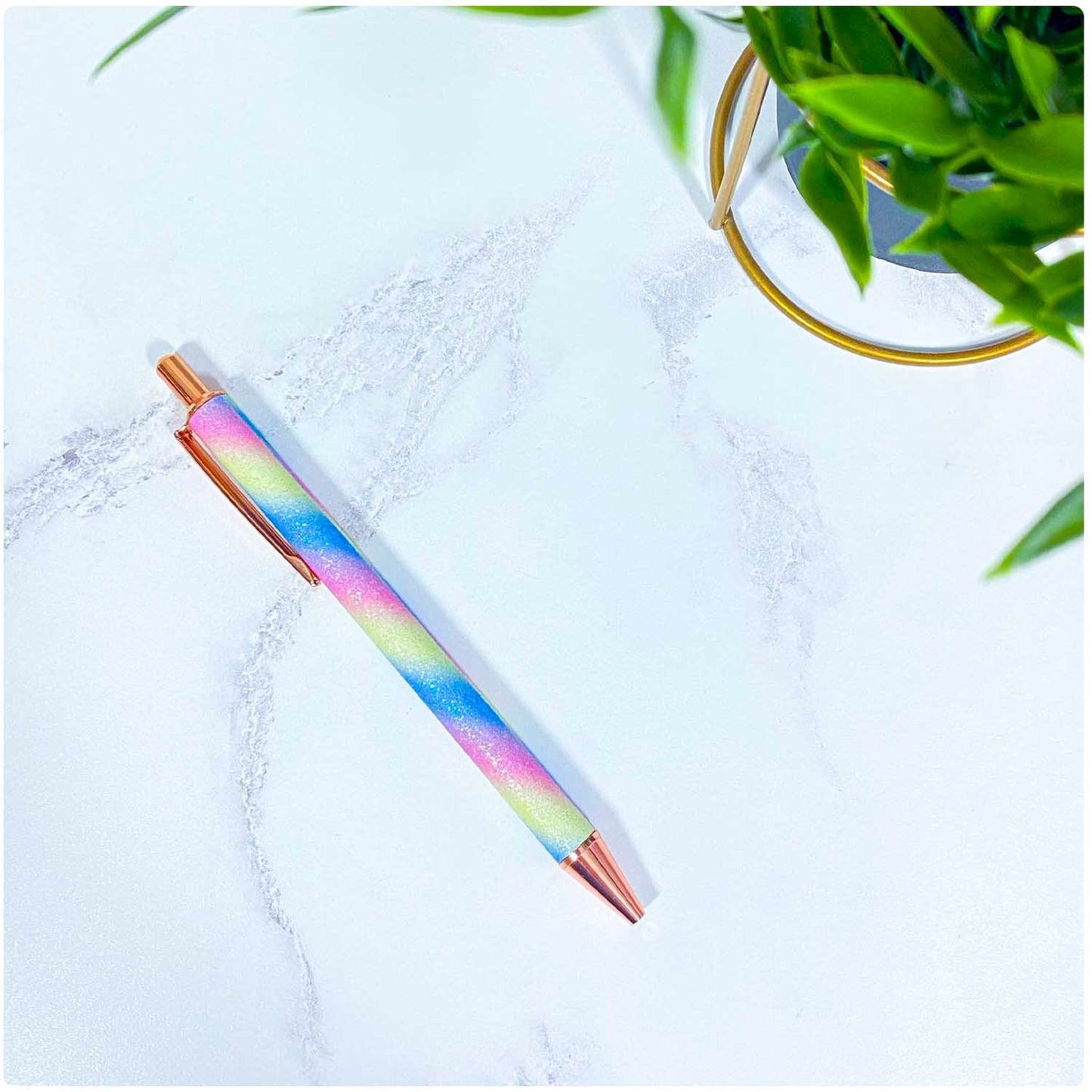 Rainbow Glitter Fab-Pen